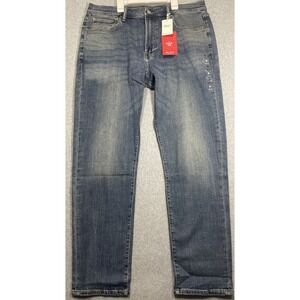 Lucky Brand 412 Athletic Slim Men's Blue 2-Way Stretch Jeans Size 38 x 32